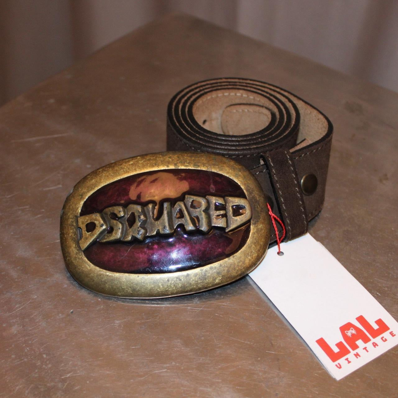 DSQUARED2 Brown Leather Belt