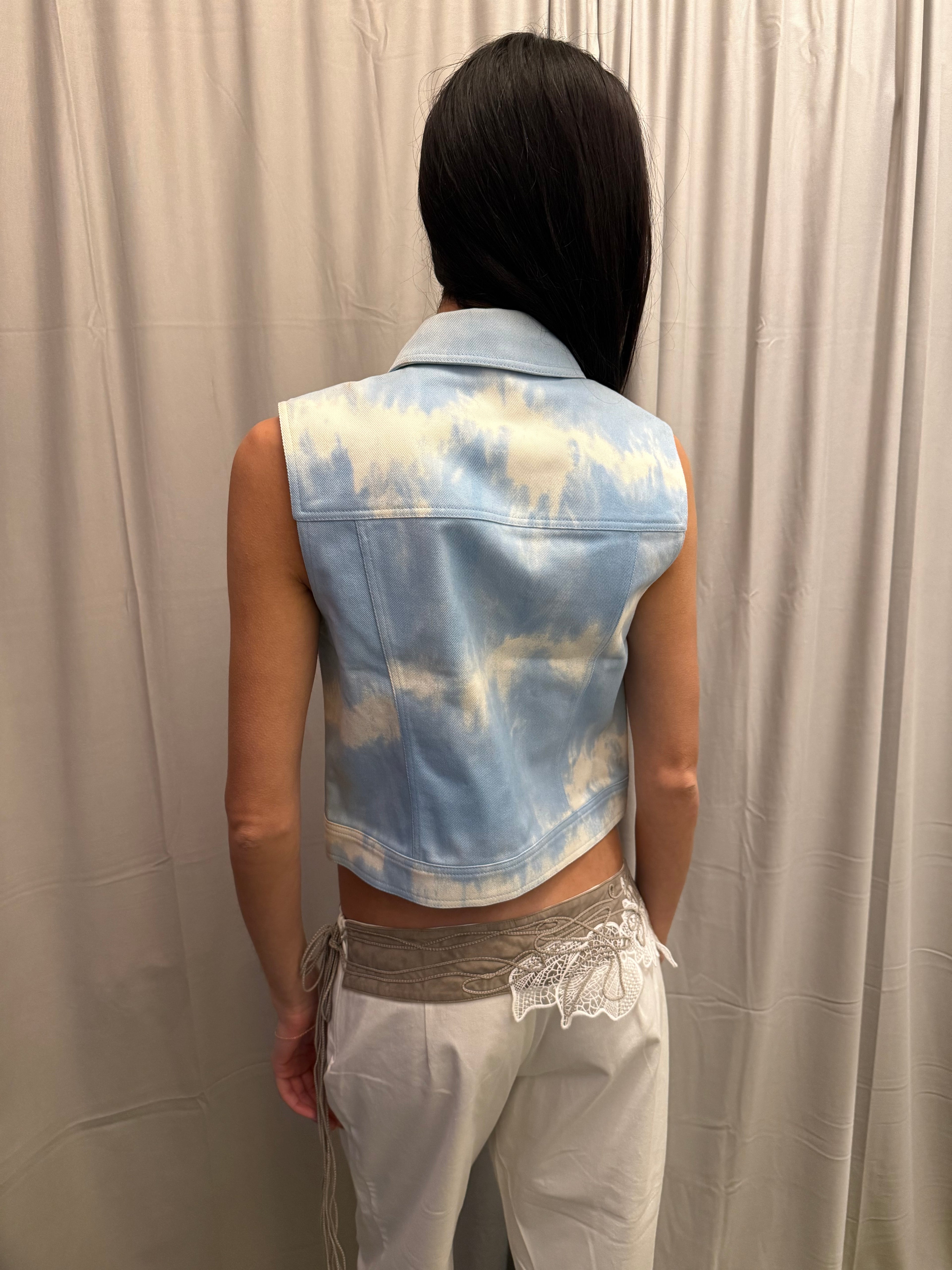Celine S/S 2000 Runway Print Top