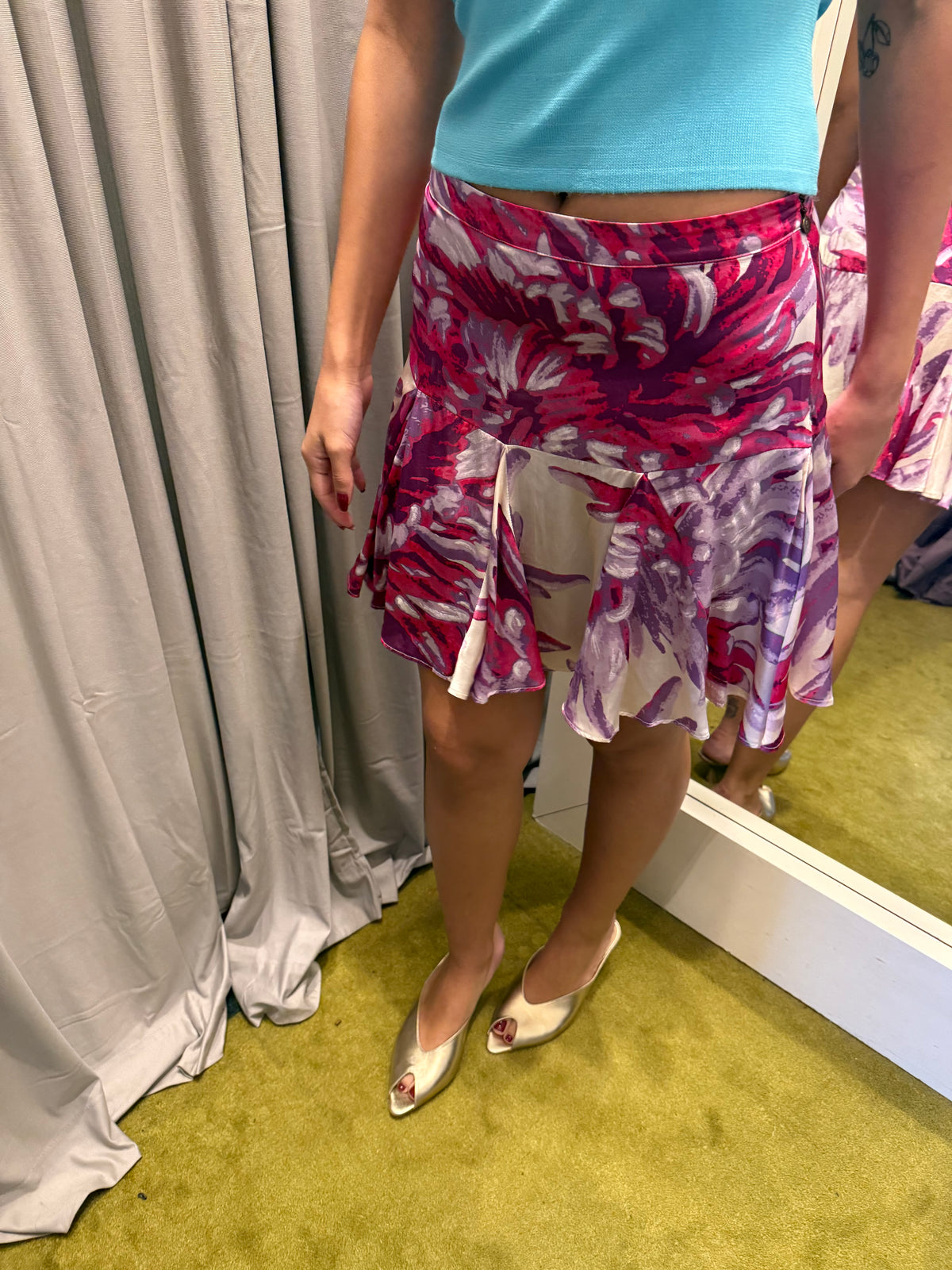 Just Cavalli Silk Skirt