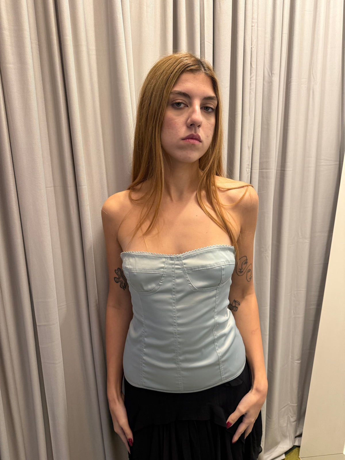 Vintage Italian Zip Up Corset