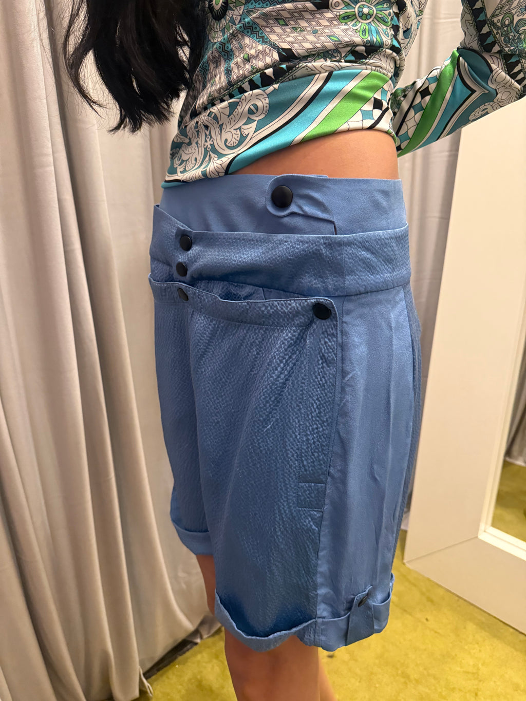 Vintage Nicholas Ghesquiere Era Balenciaga Silk Shorts