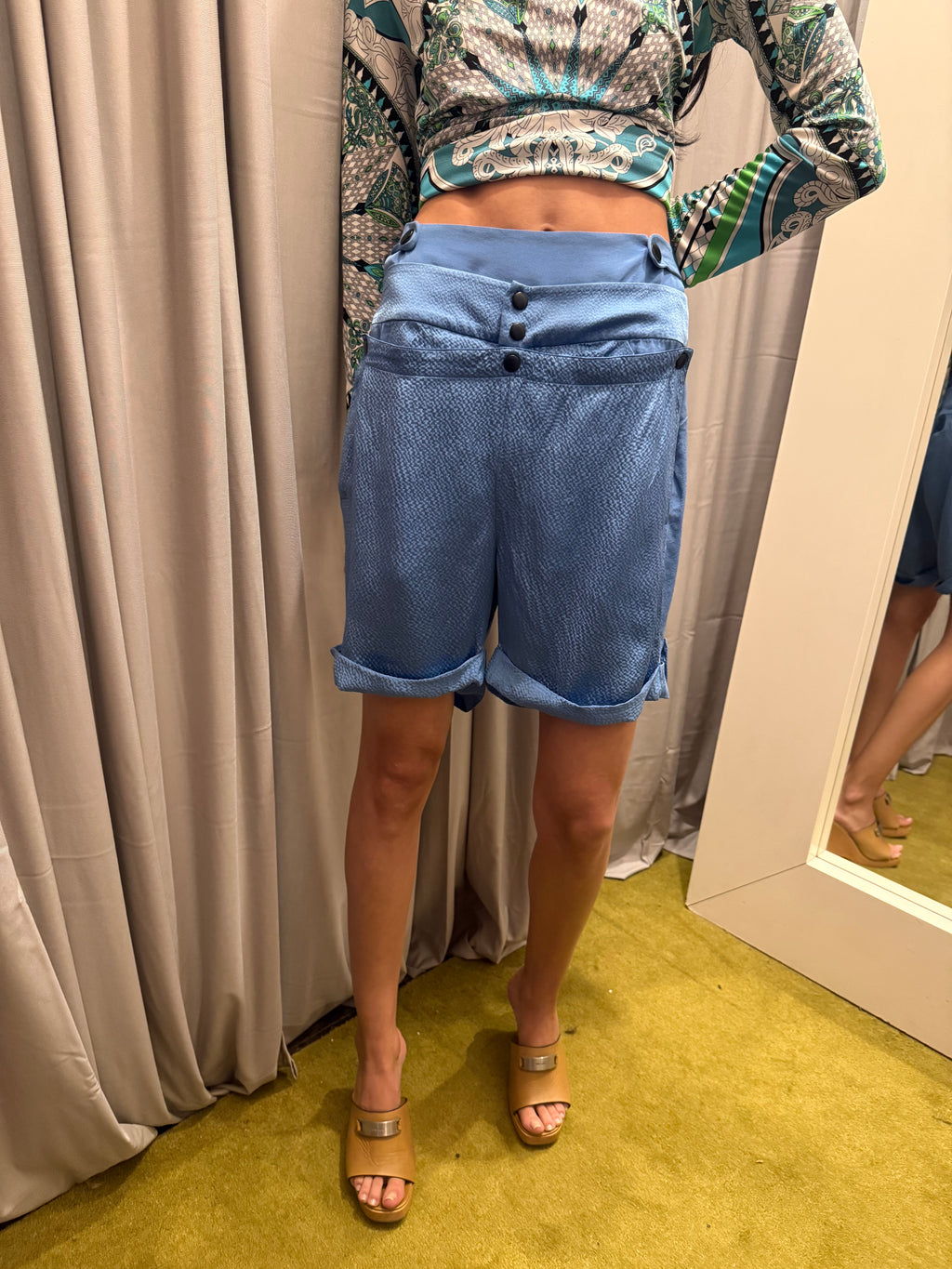 Vintage Nicholas Ghesquiere Era Balenciaga Silk Shorts