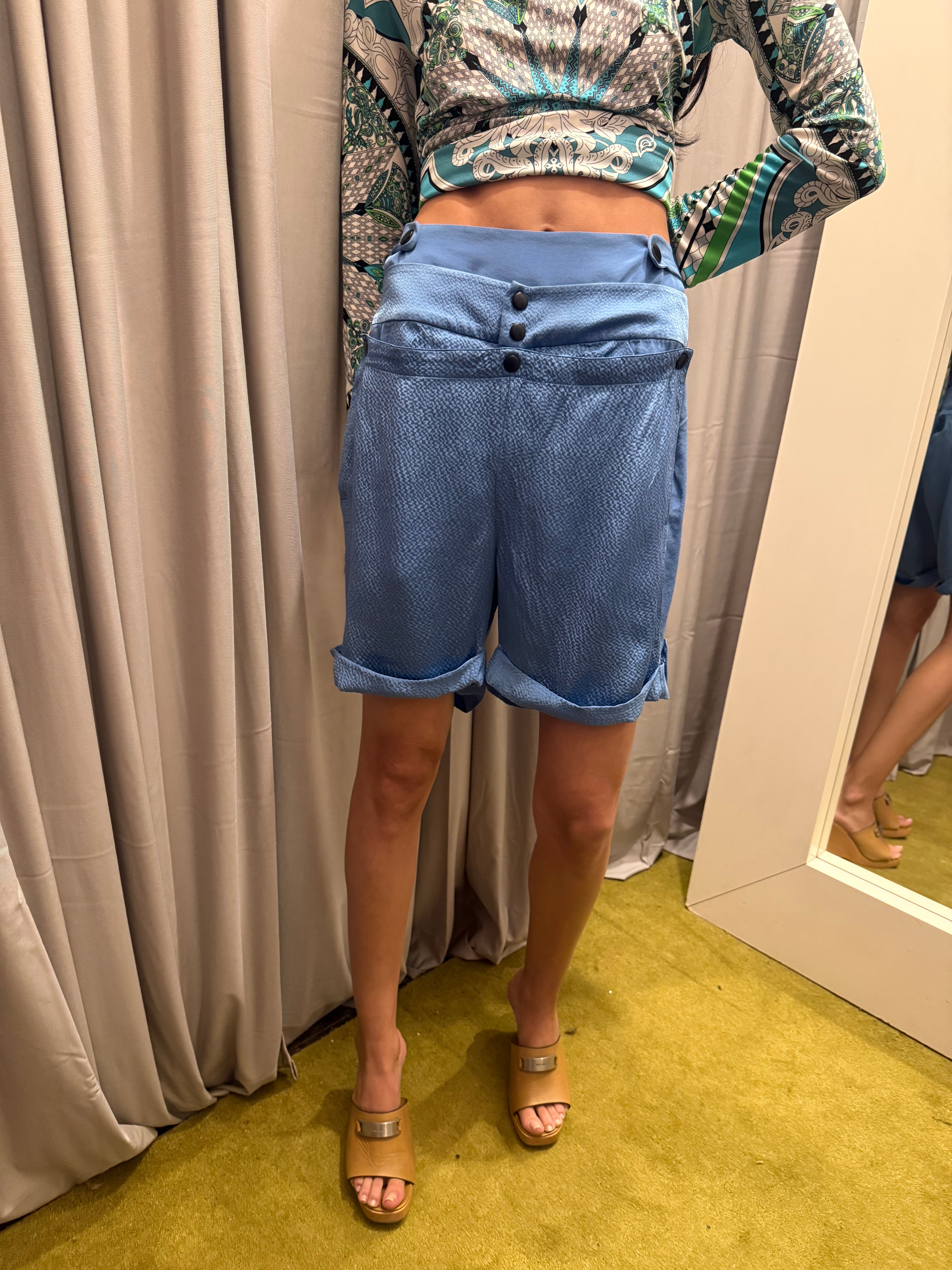 Vintage Nicholas Ghesquiere Era Balenciaga Silk Shorts
