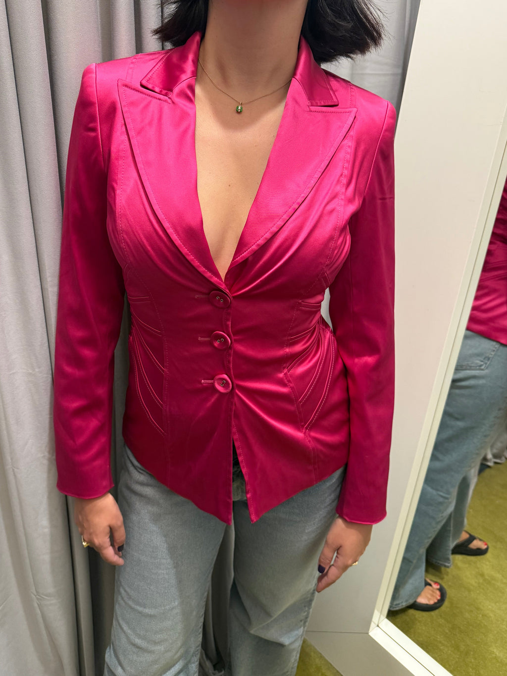 Escada Hot Pink Fitted Blazer