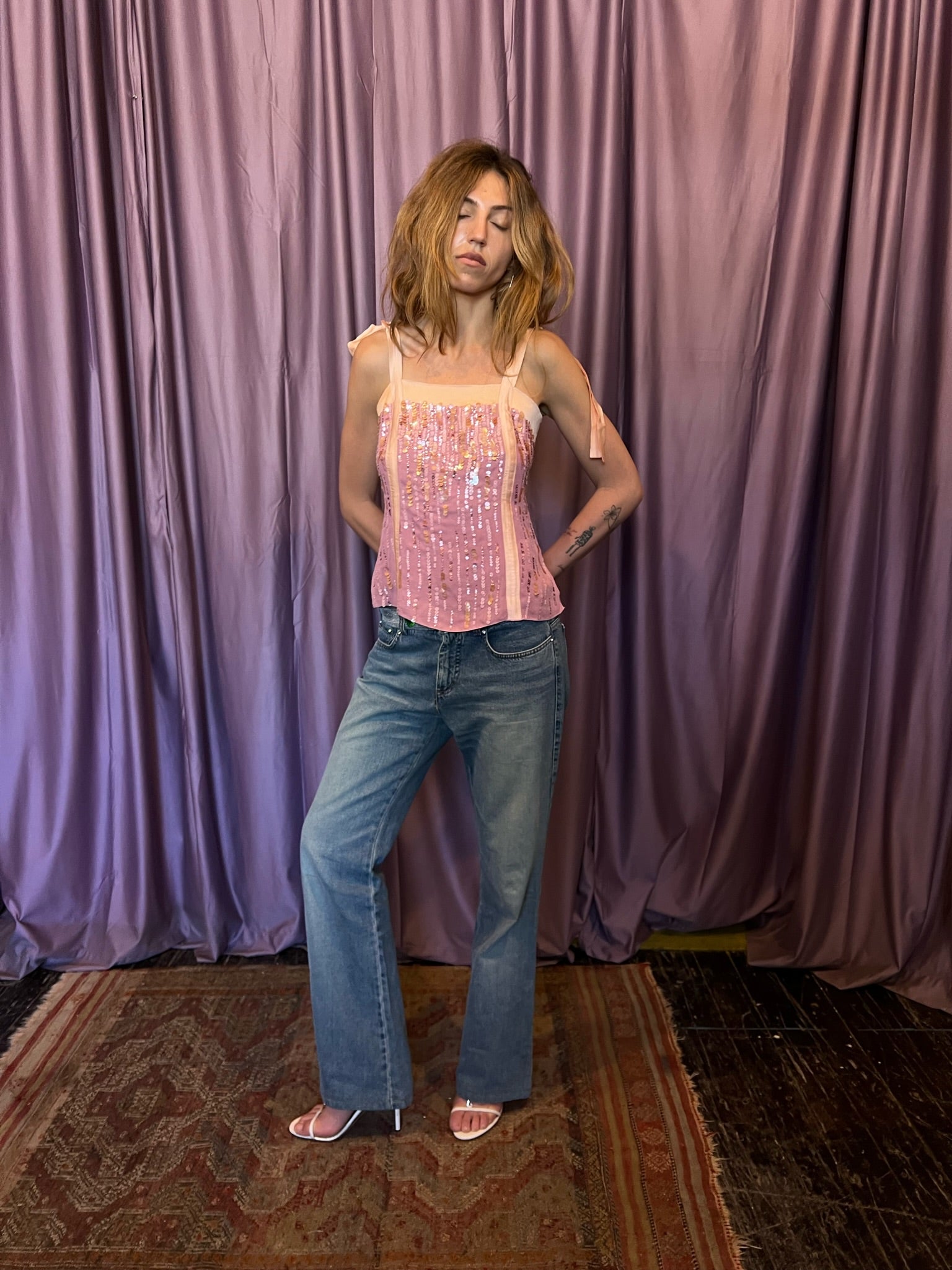 Voyage Passion Heart Denim Jeans