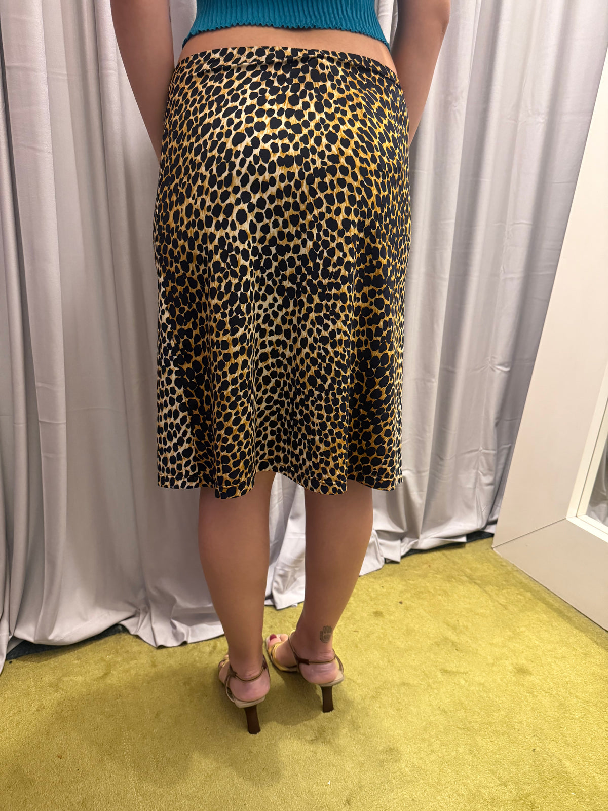 Dolce & Gabbana Leopard Midi Skirt
