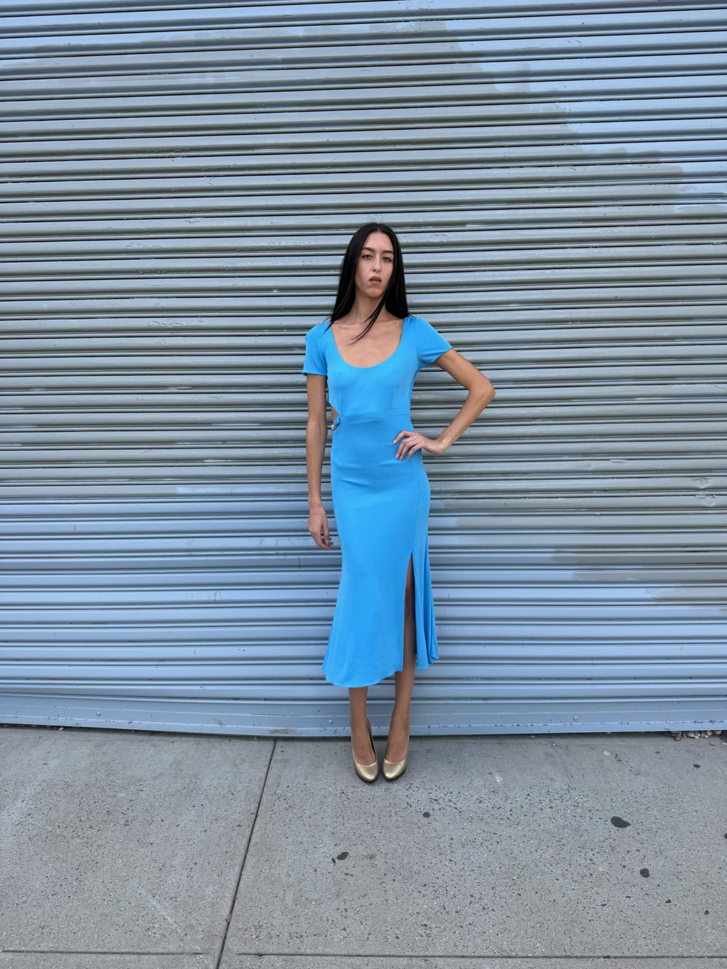 Versace Blue Dress