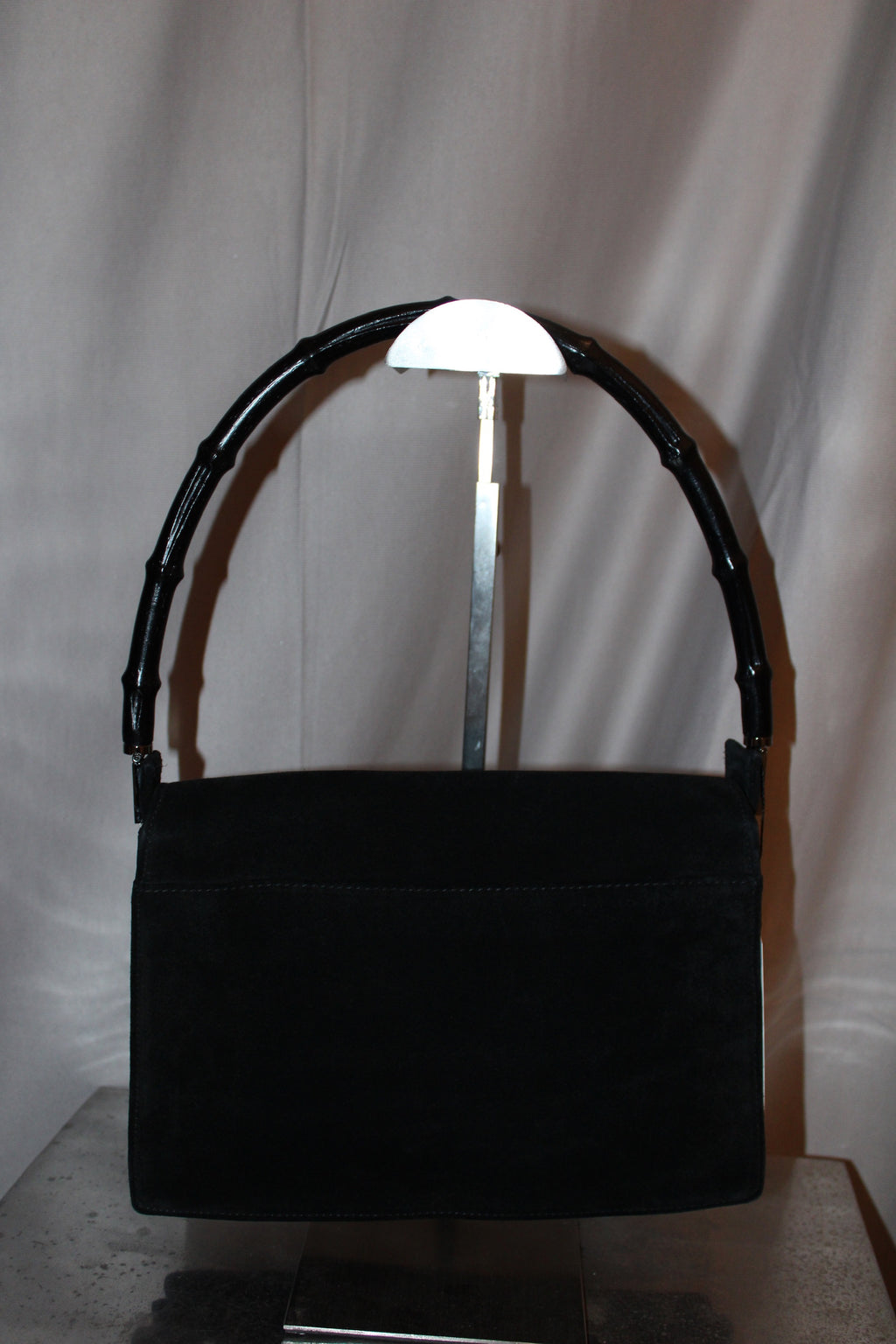 Gucci Bamboo Shoulder Suede Bag