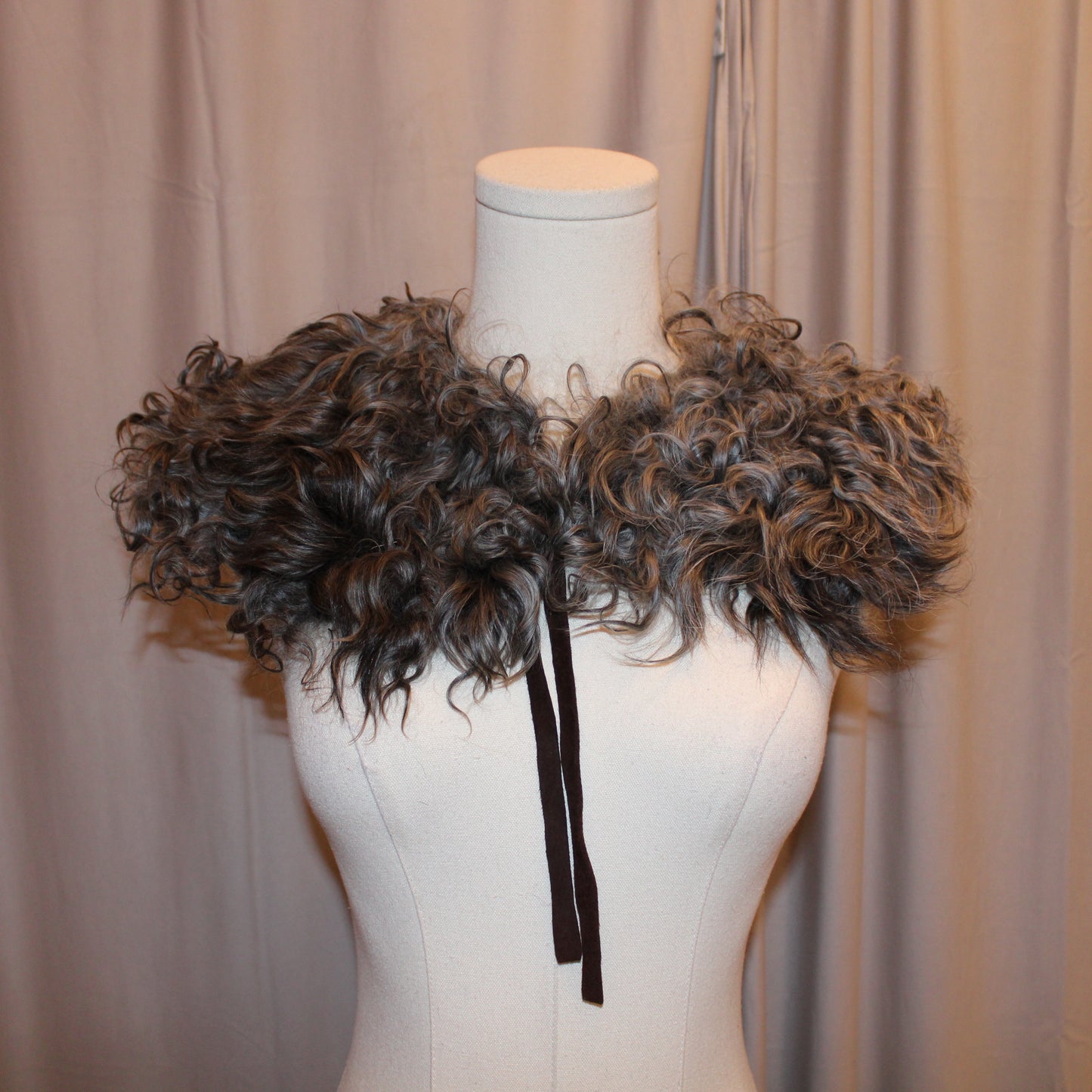 Vintage Curly  Lambsfur Collar