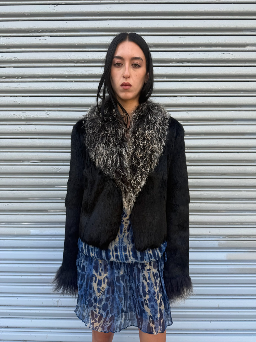 Vintage Fur with Mongolian Lamb Fur Collar