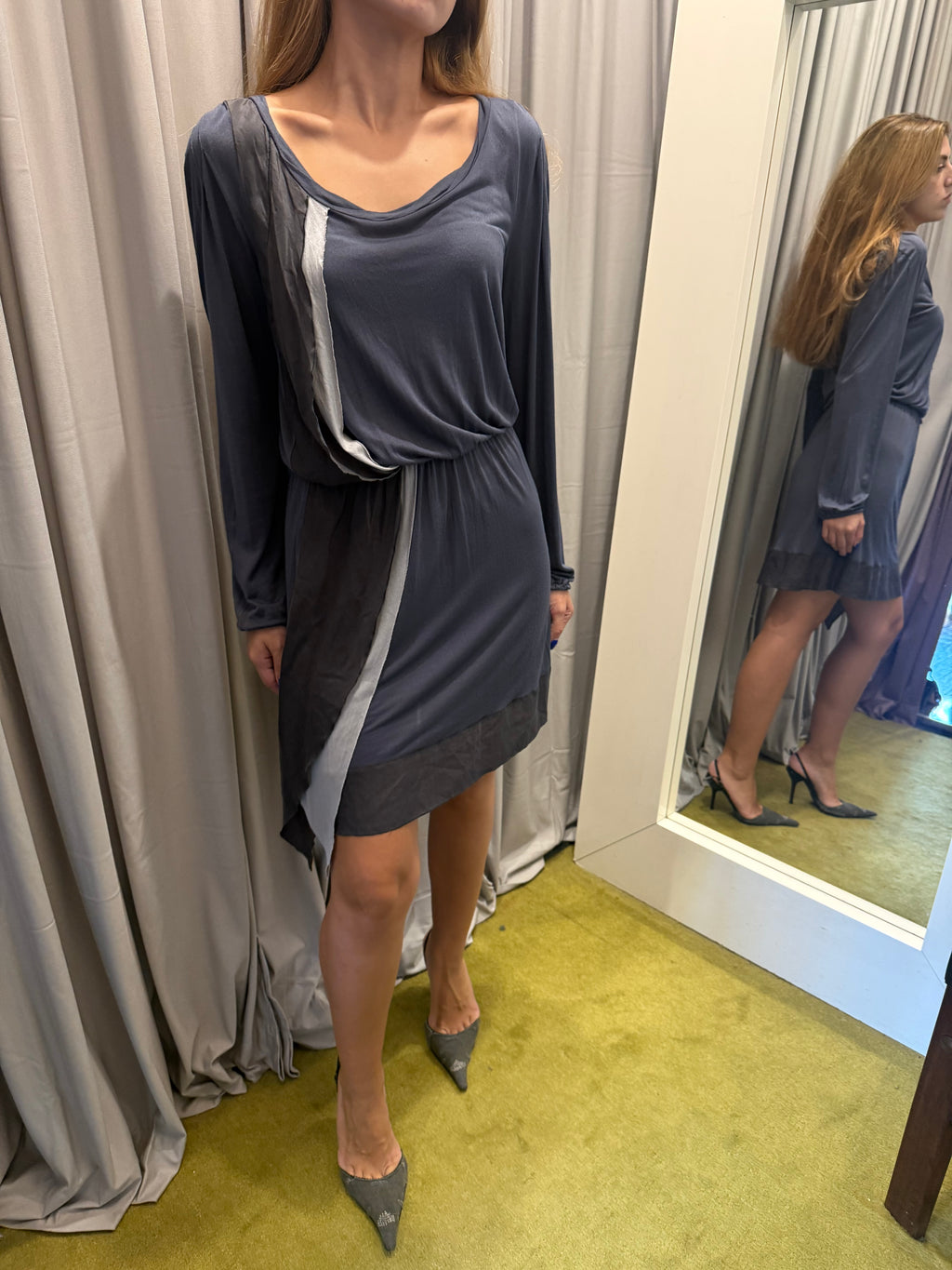 Pennyblack Long Sleeve Silk Blend Dress