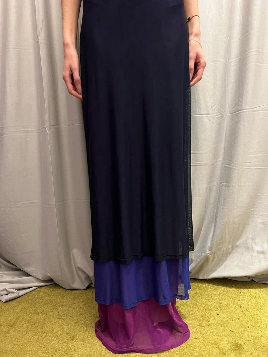 Moschino Jeans Mesh Layered Dress