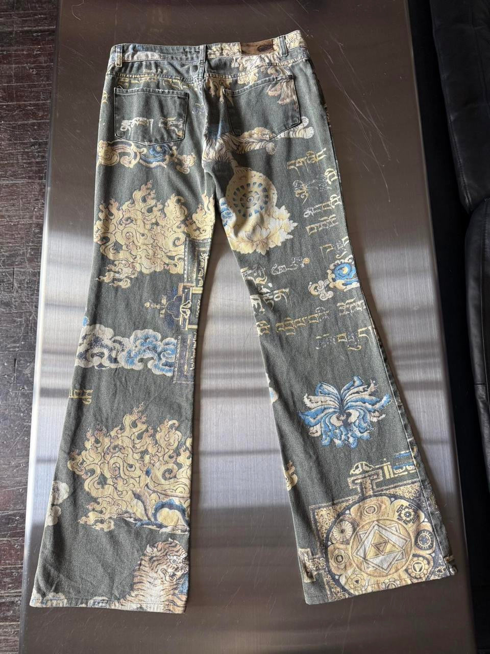 Vintage Just Cavalli Printed Denim Pants