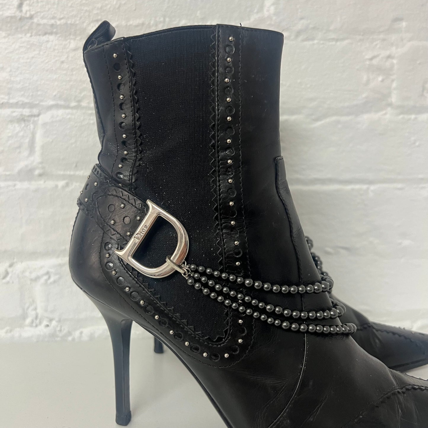 Dior by Galliano Era Pearl Boots