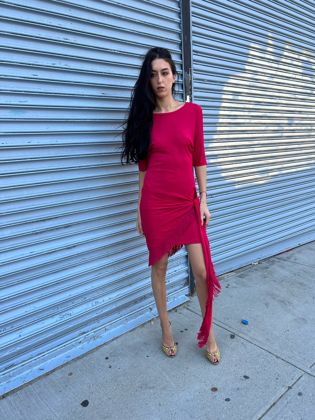 Vintage La Perla Fringe Dress