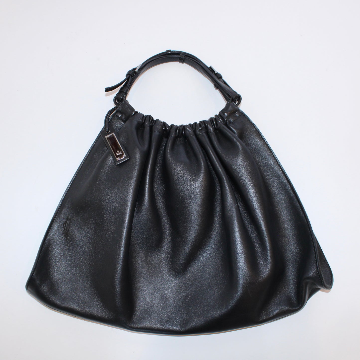 Gucci leather ruched bag