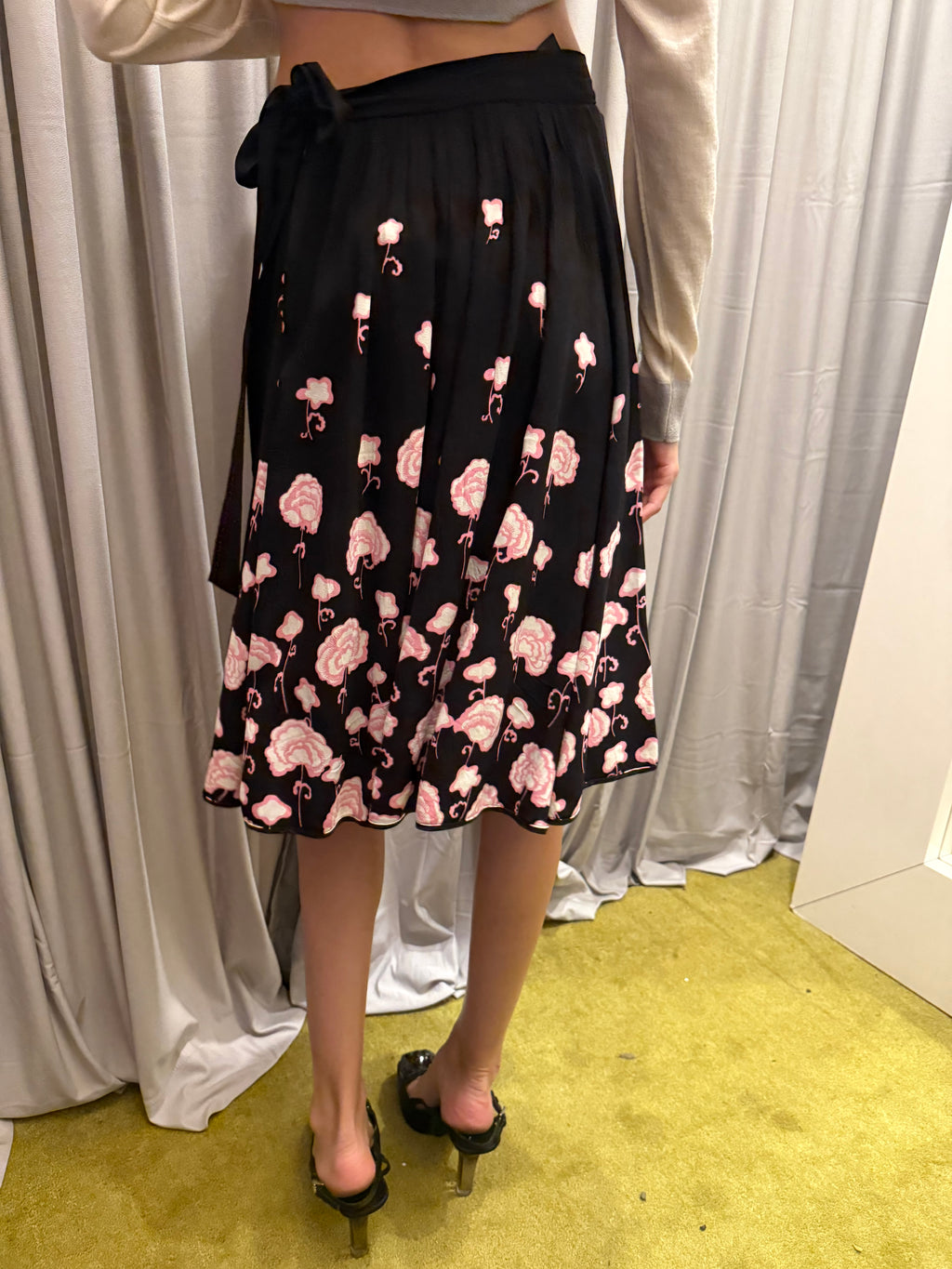 Prada 2014 Floral Skirt