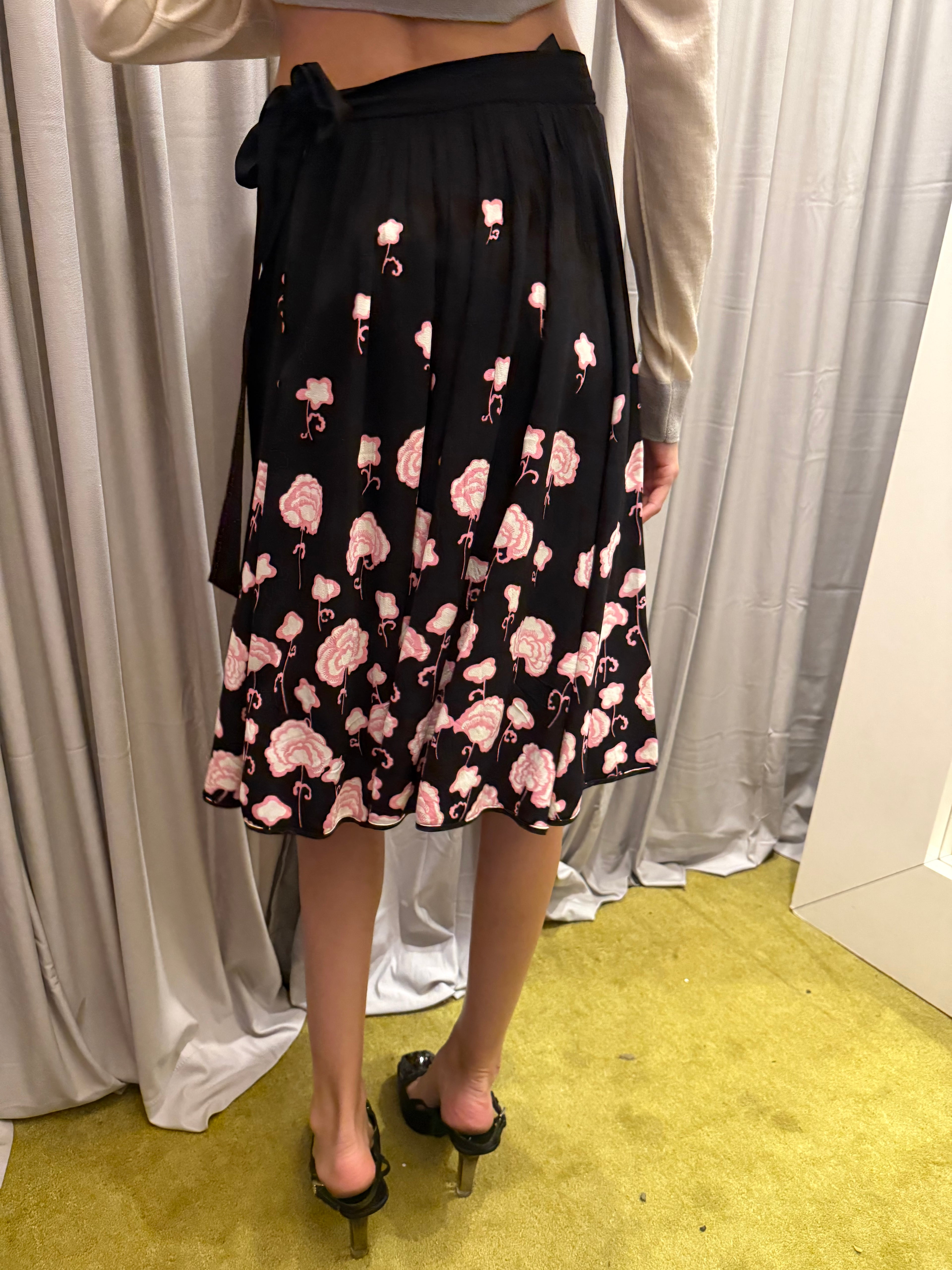 Prada 2014 Floral Skirt