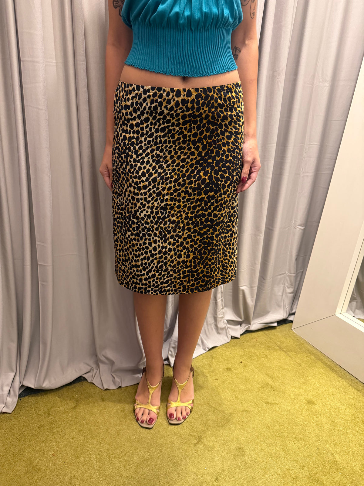Dolce & Gabbana Leopard Midi Skirt