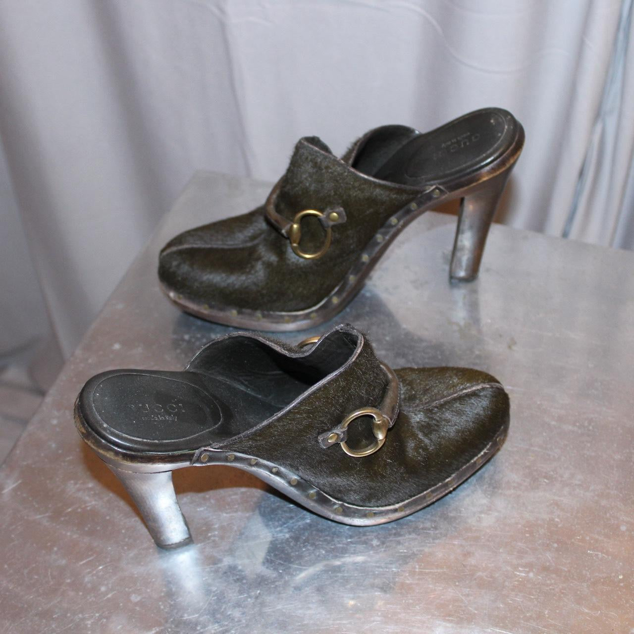 Gucci Pony Hair Mules