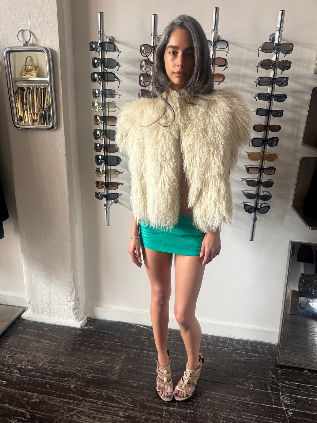 Vintage Mongolian Fur Jacket
