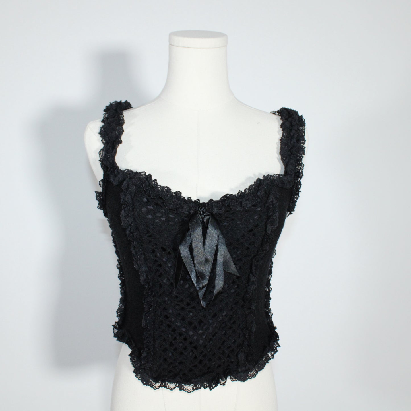 Moschino Couture Crochet Corset Top