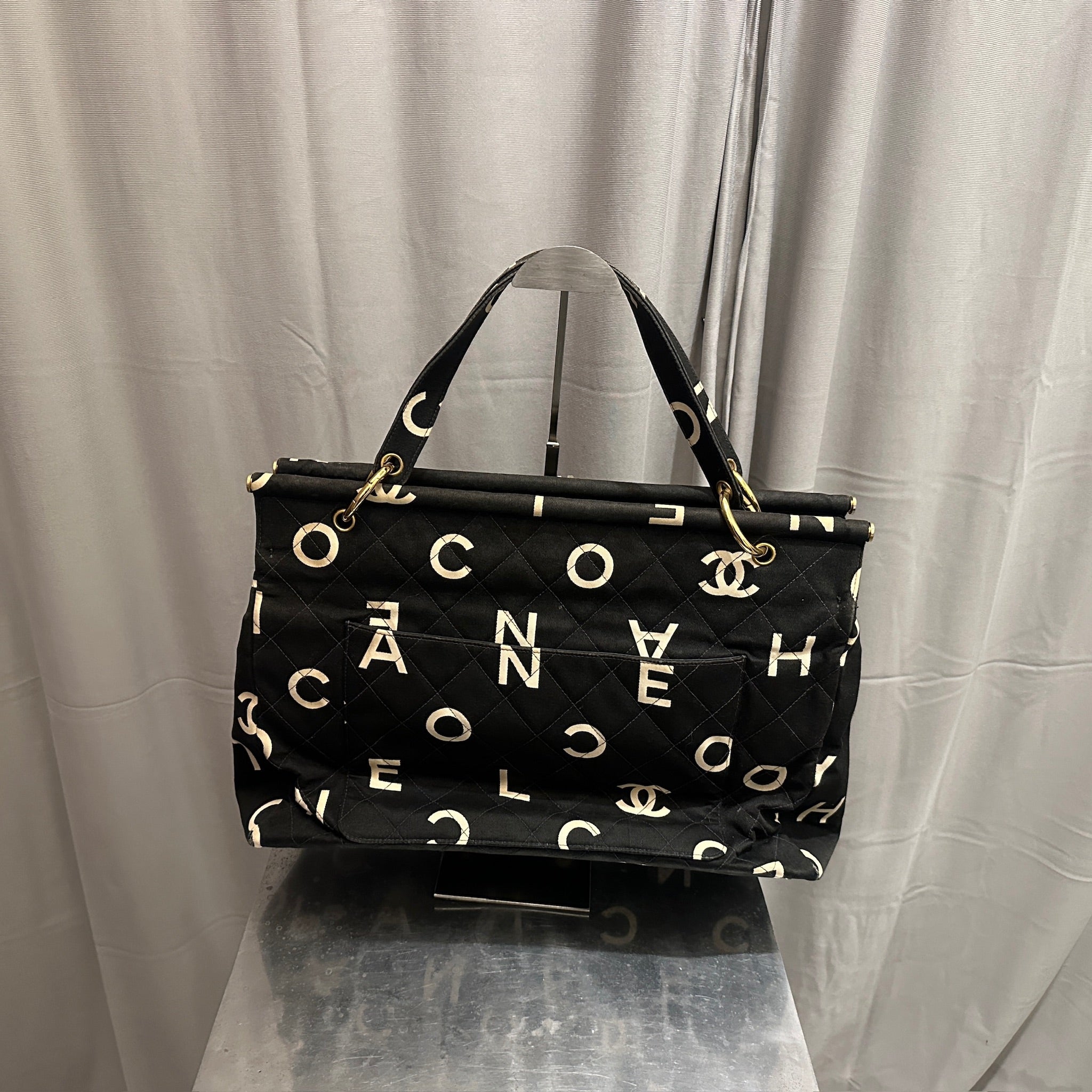 Vintage Chanel Logo Letter Bag