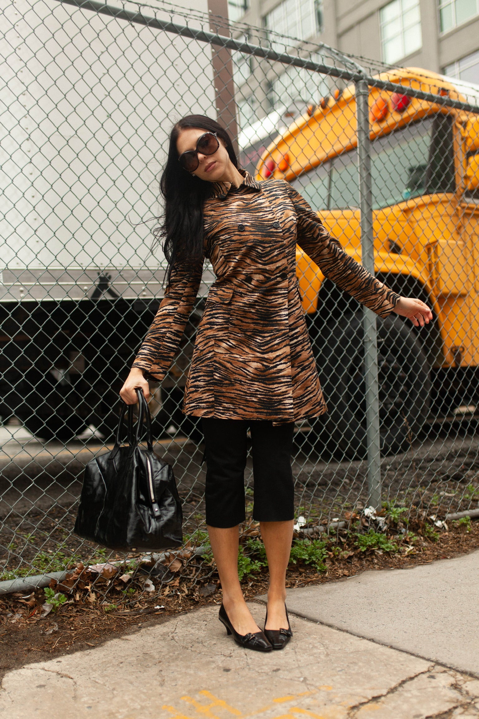 Ozbek Animal Print Coat