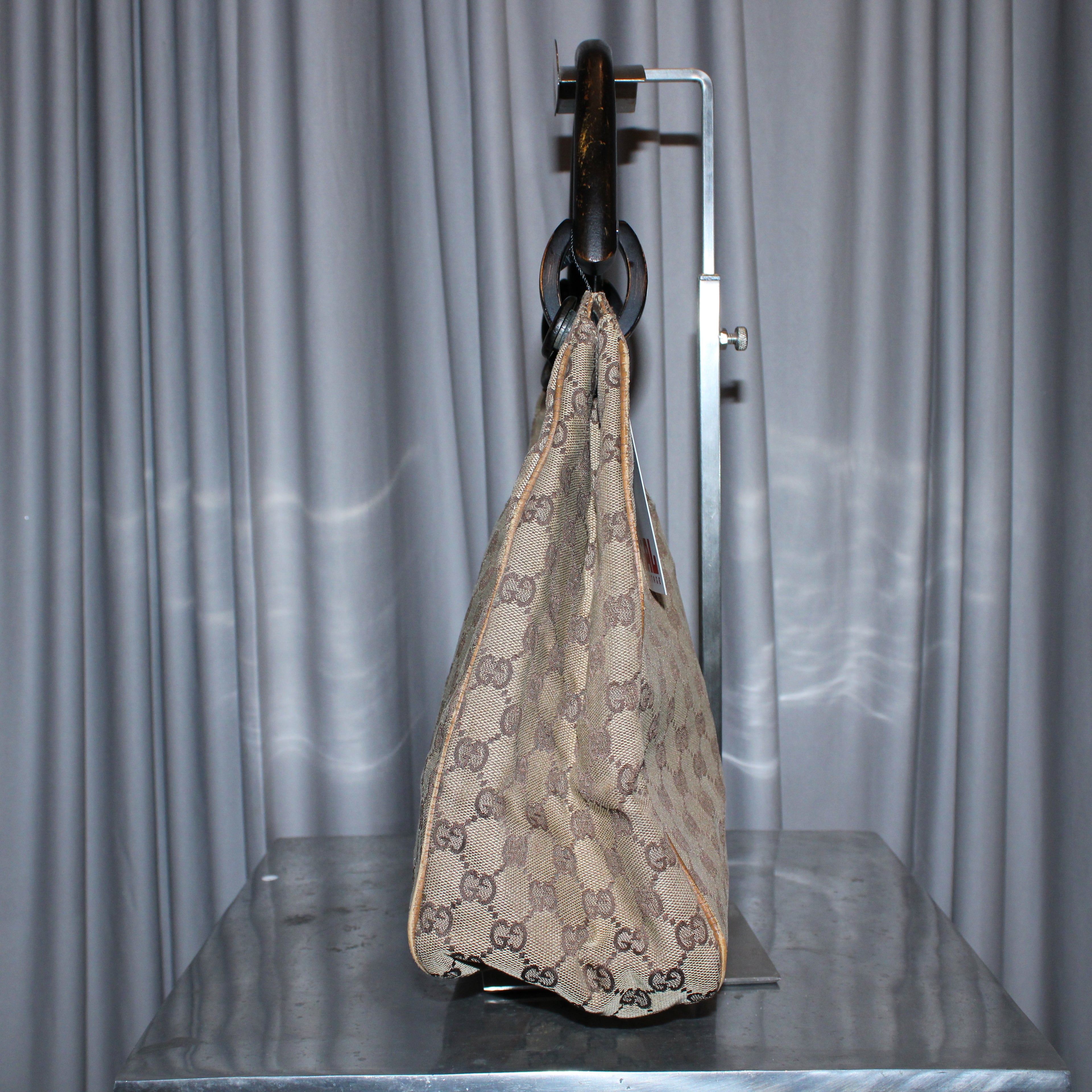 Gucci Monogram Bamboo Handle Bag
