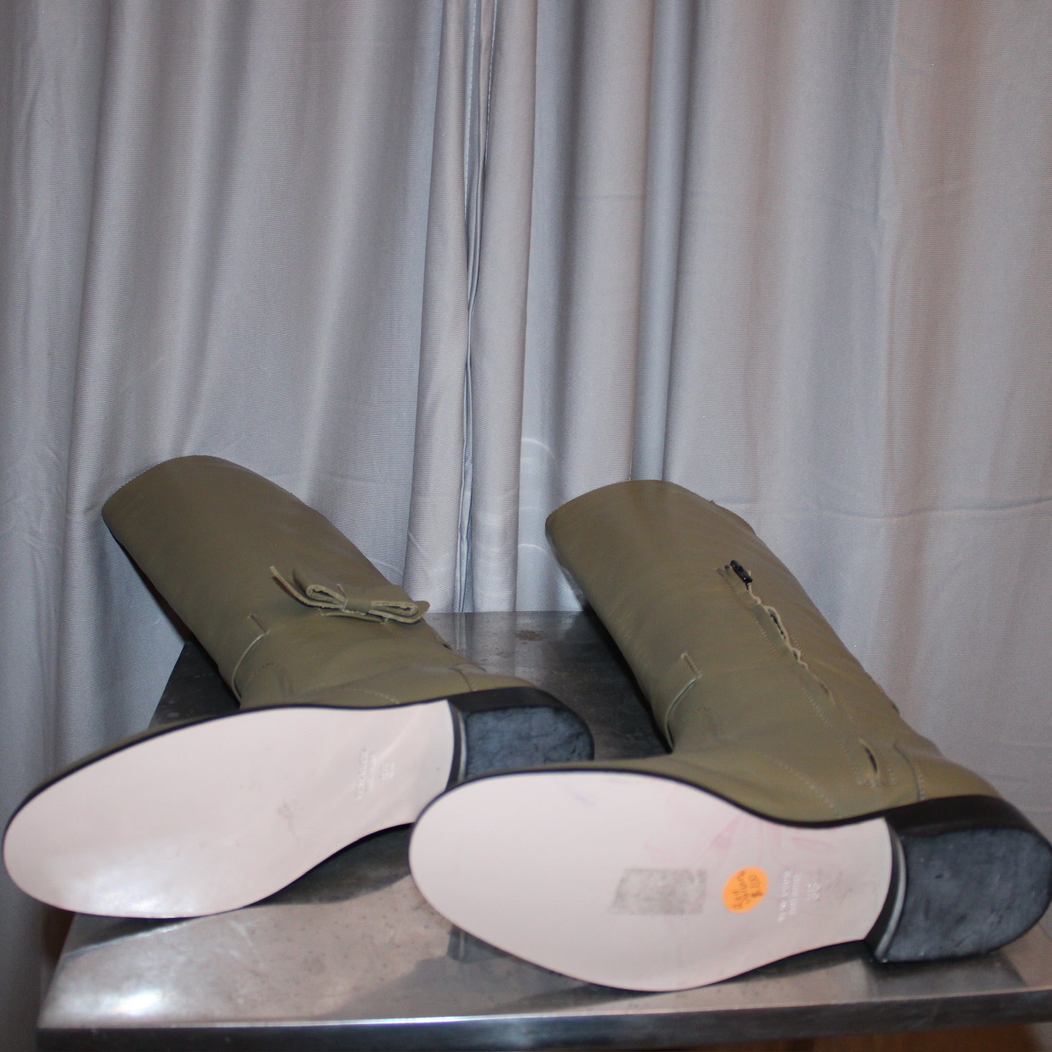 Red Valentino Leather Bow Boots