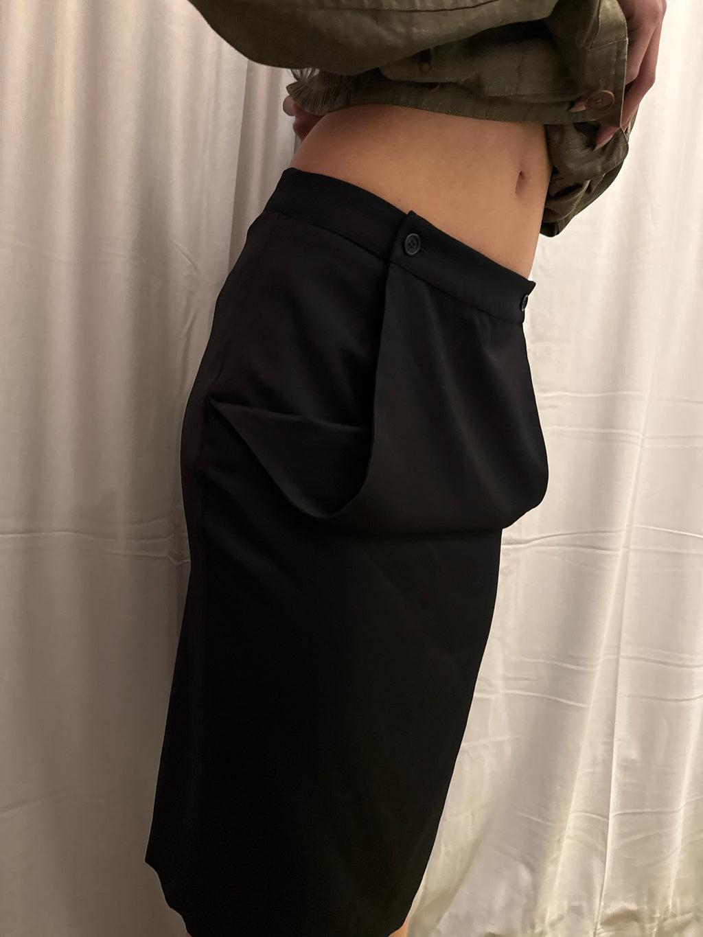 Alexander McQueen FW 2001 Wool Skirt