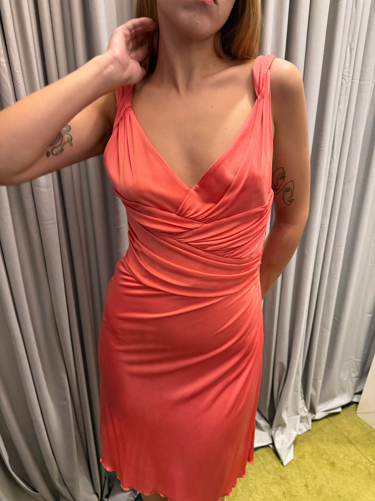 Versace Coral Pink Dress