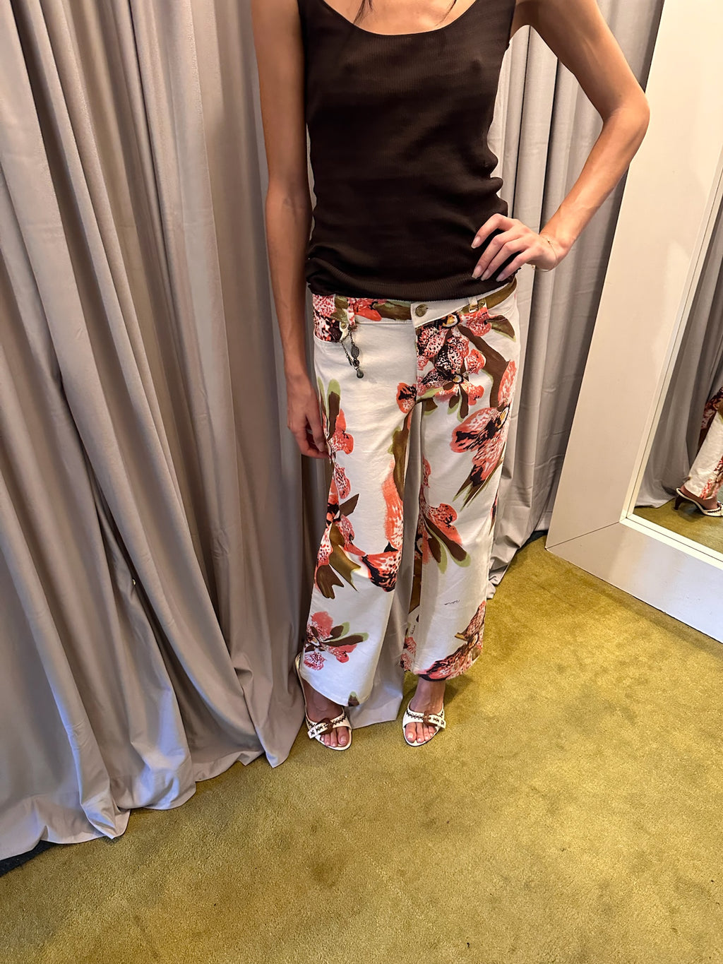 Roberto Cavalli Floral Jeans