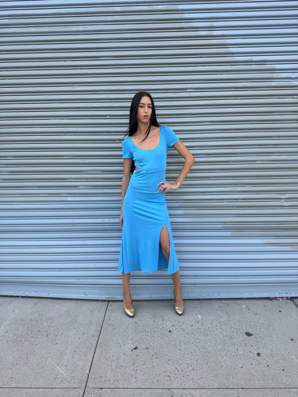Versace Blue Dress