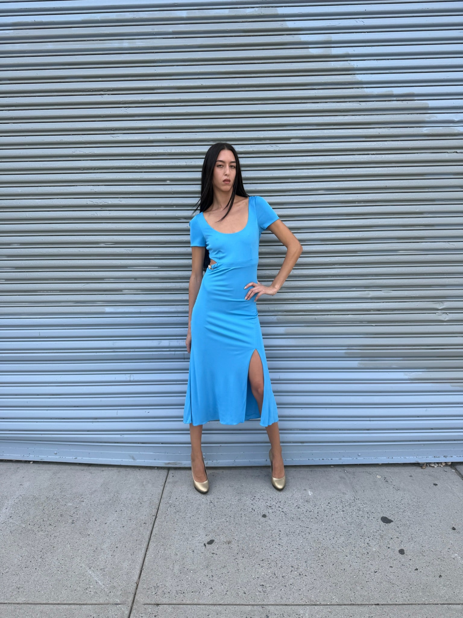 Versace Blue Dress