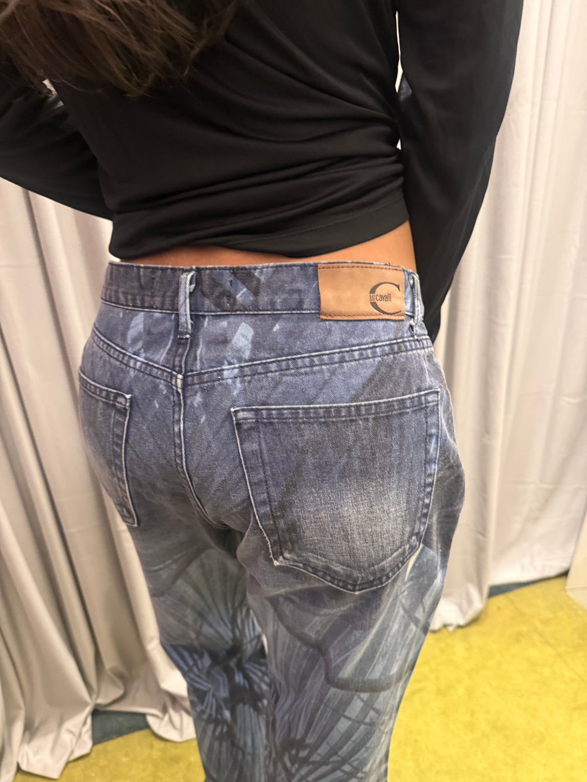 Just Cavalli Blue Leaf Jeans
