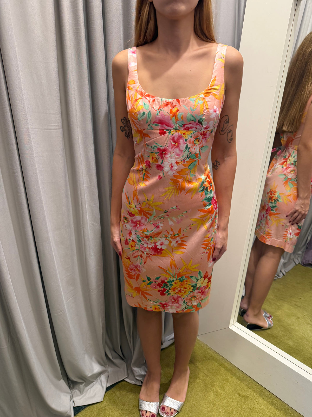 Dolce & Gabbana 2005 Bodycon Floral Dress