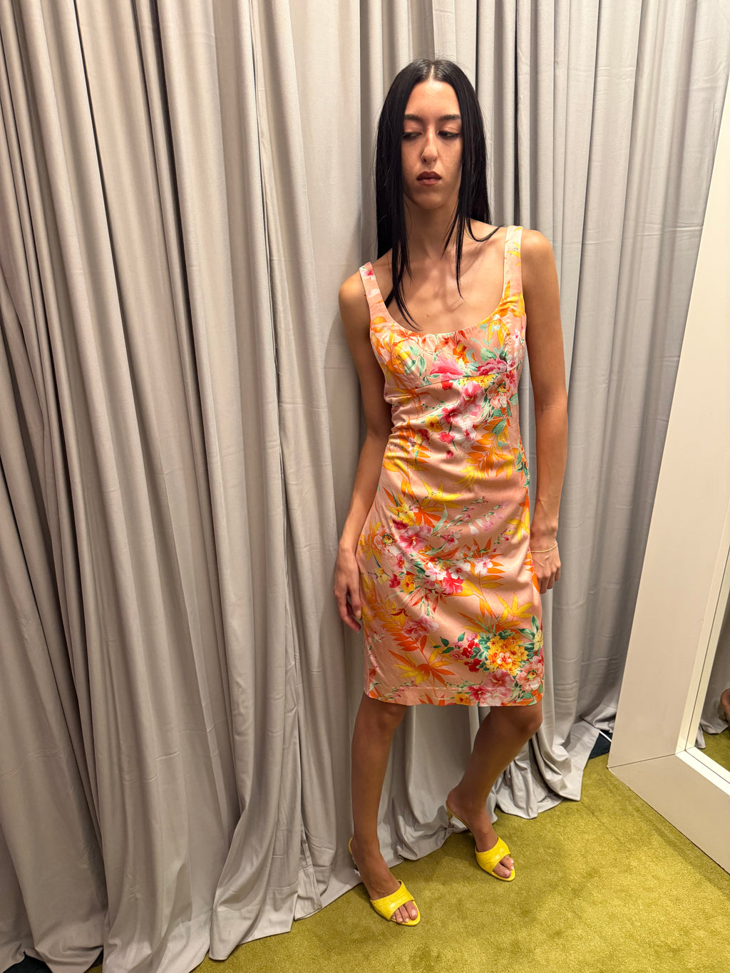 Dolce & Gabbana 2005 Bodycon Floral Dress