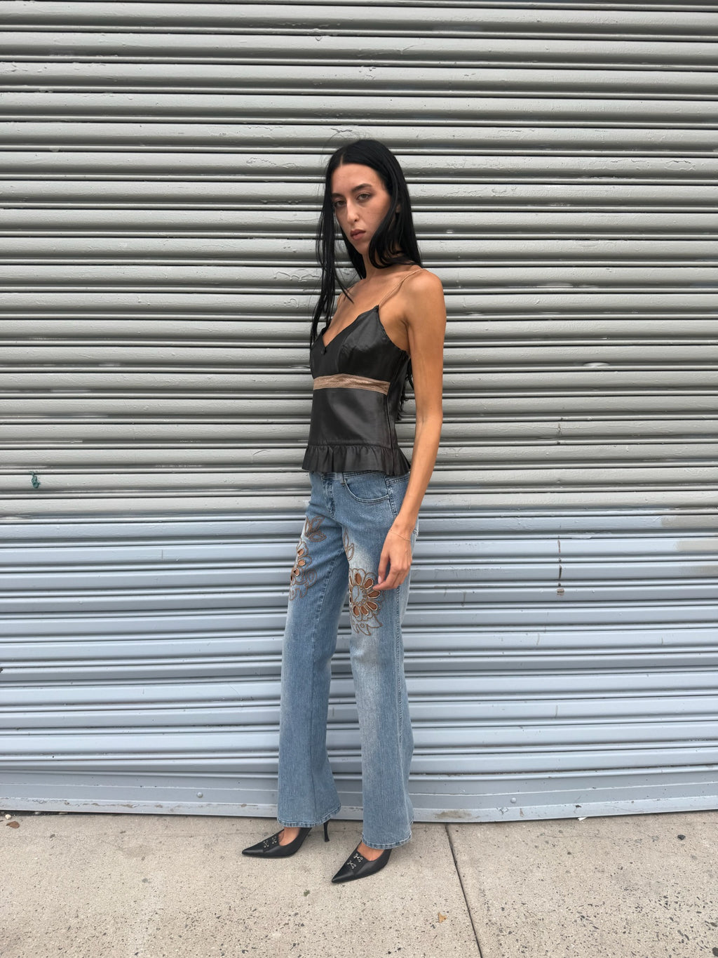 Italian leather top