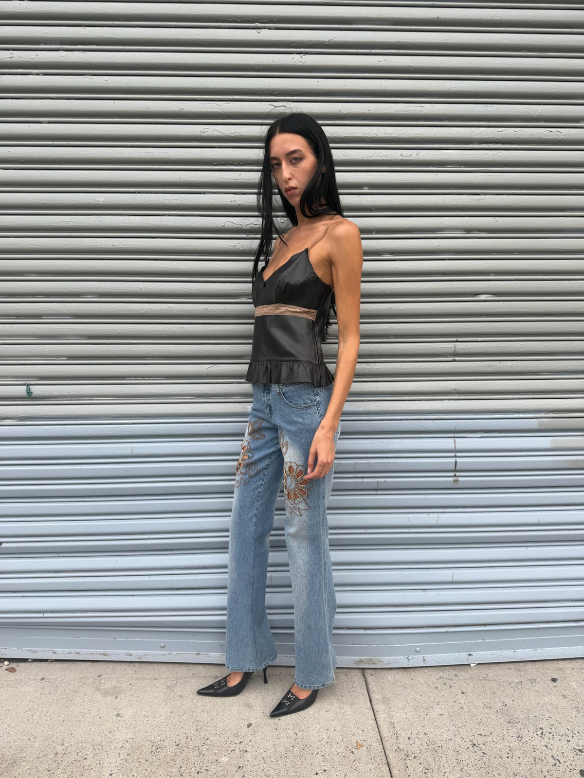 Italian leather top