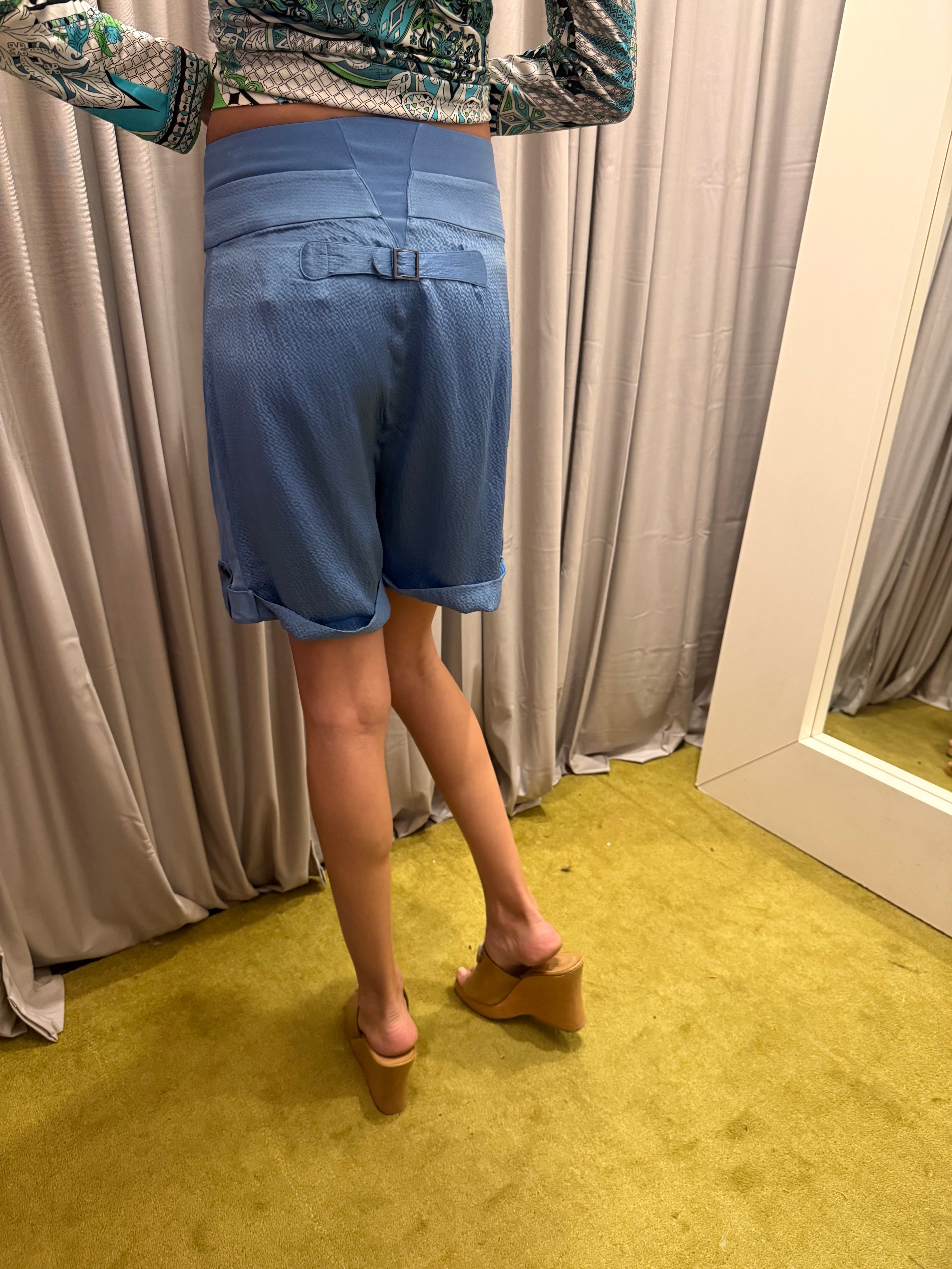 Vintage Nicholas Ghesquiere Era Balenciaga Silk Shorts