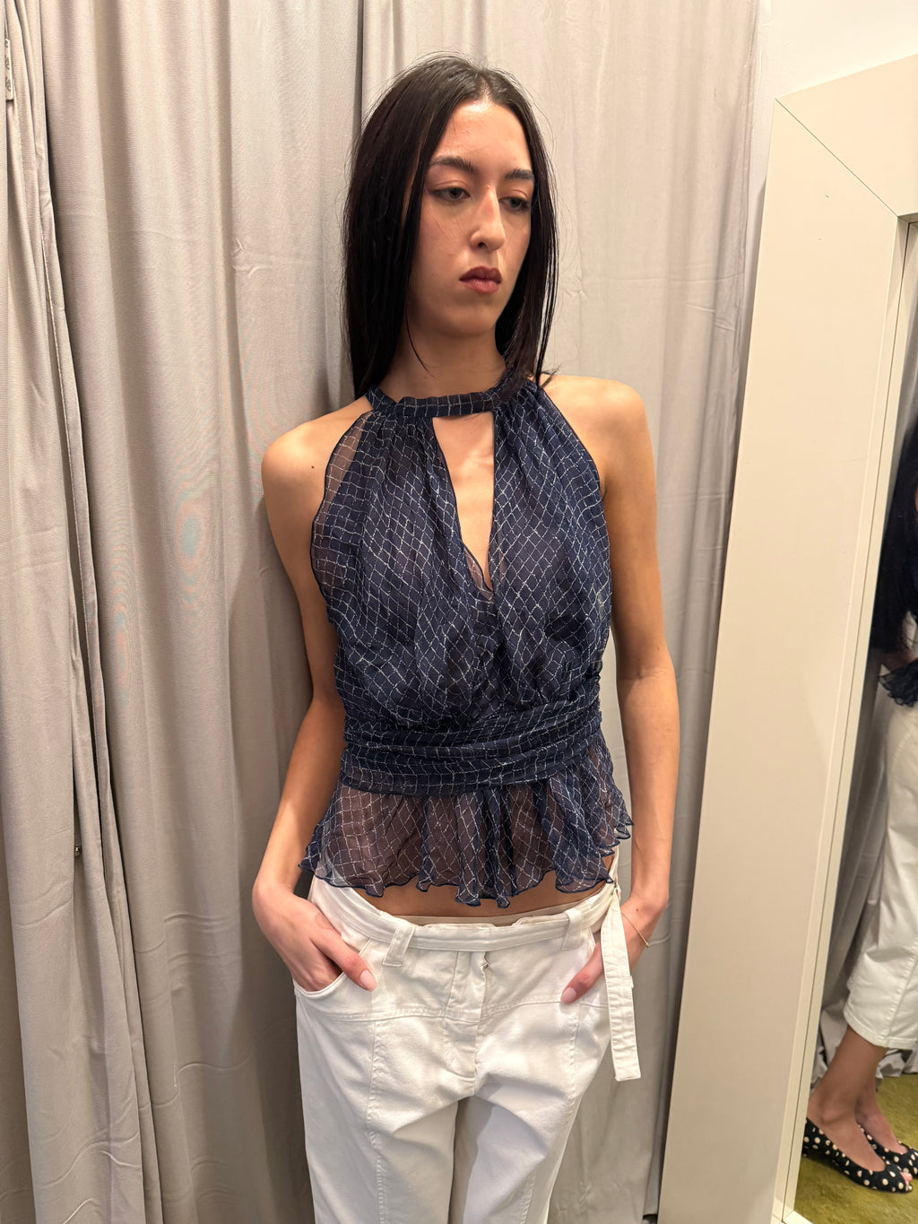 Alberta Ferretti Silk Blouse