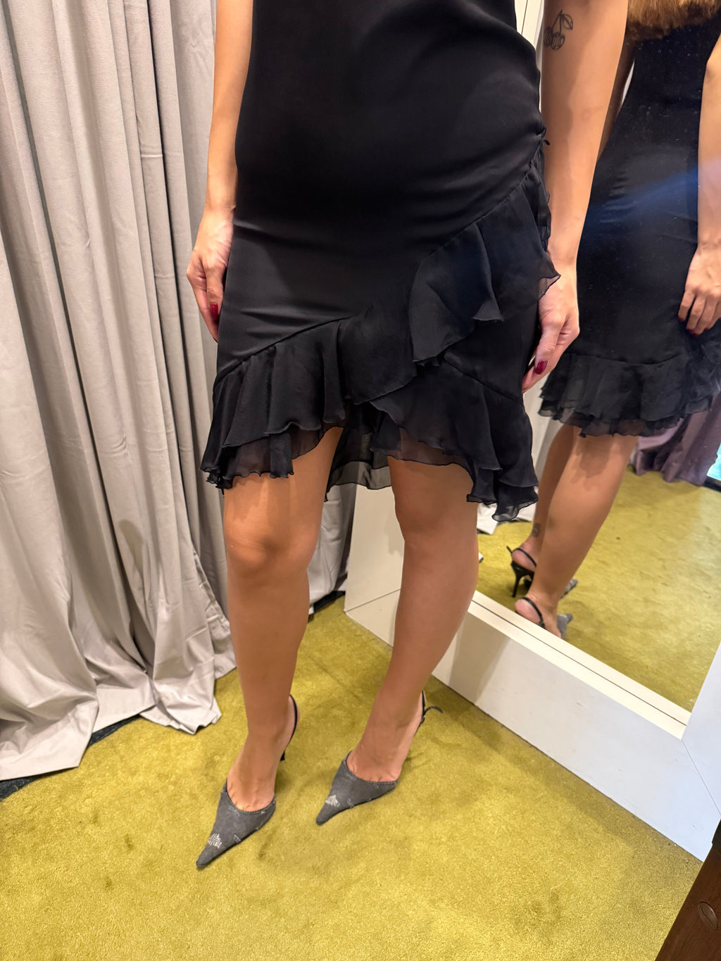 Patrizia Pepe Silk Black Dress
