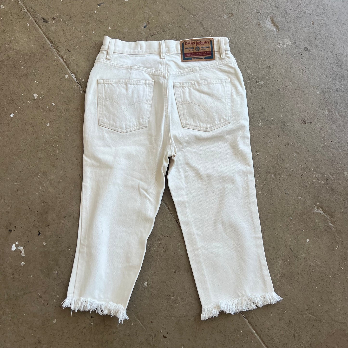 Diesel cream capri pants