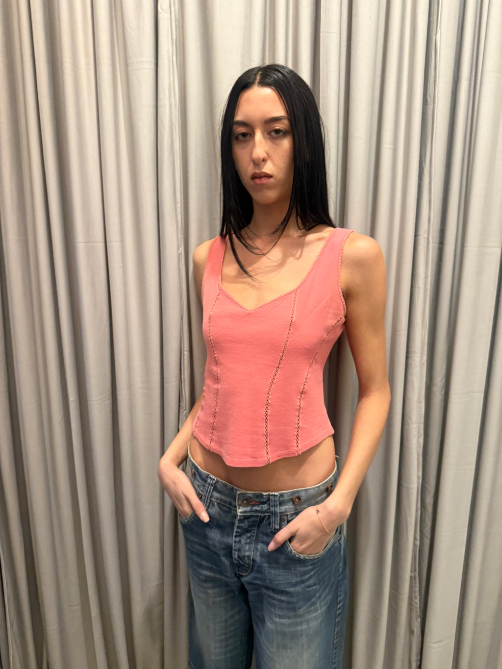 Blumarine Detailed Pink Top