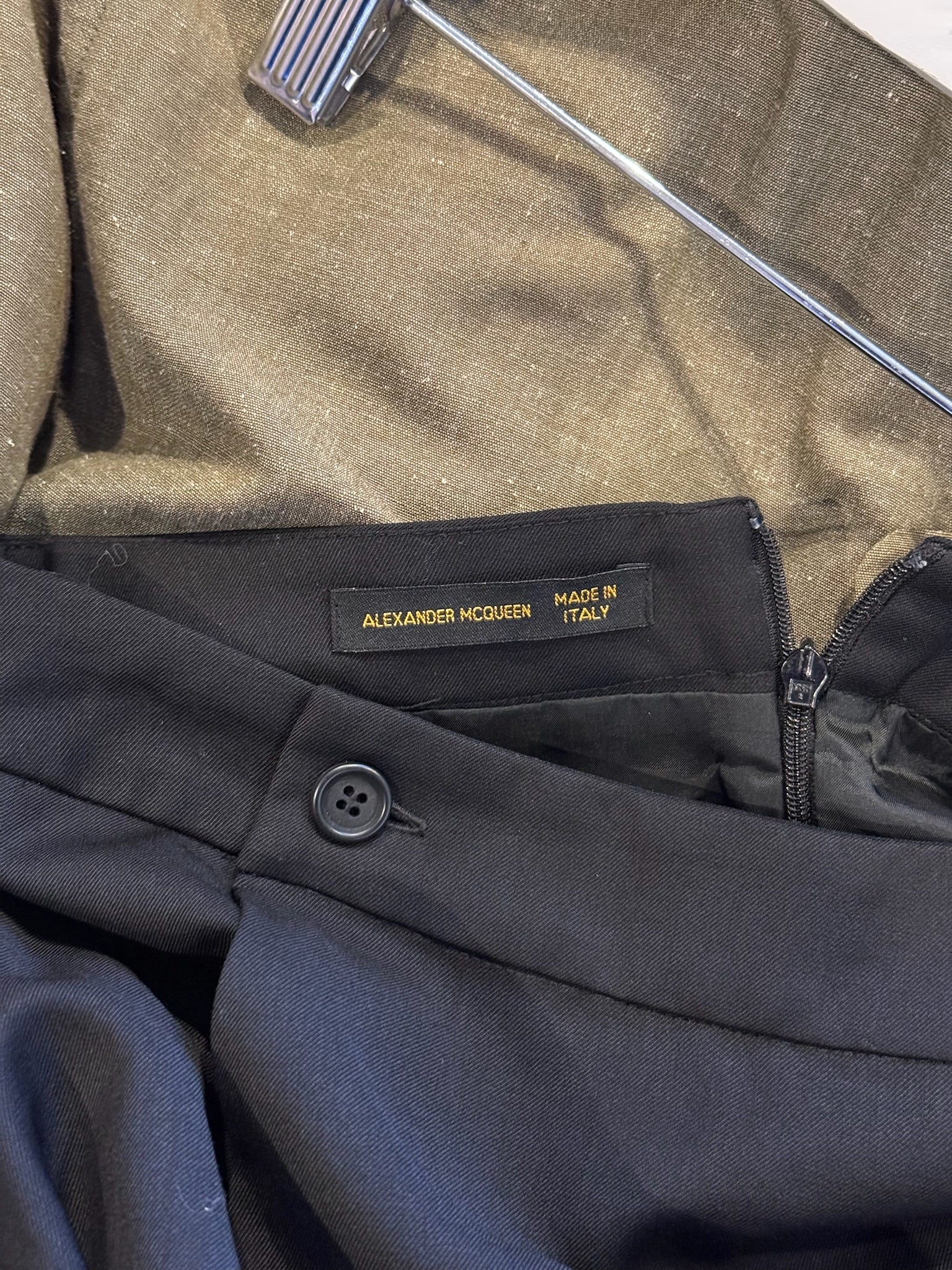 Alexander McQueen FW 2001 Wool Skirt
