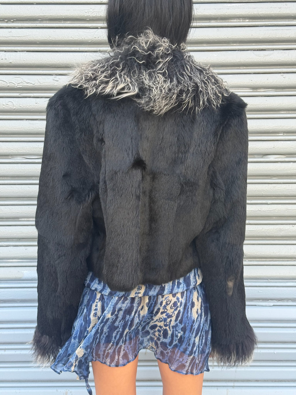 Vintage Fur with Mongolian Lamb Fur Collar