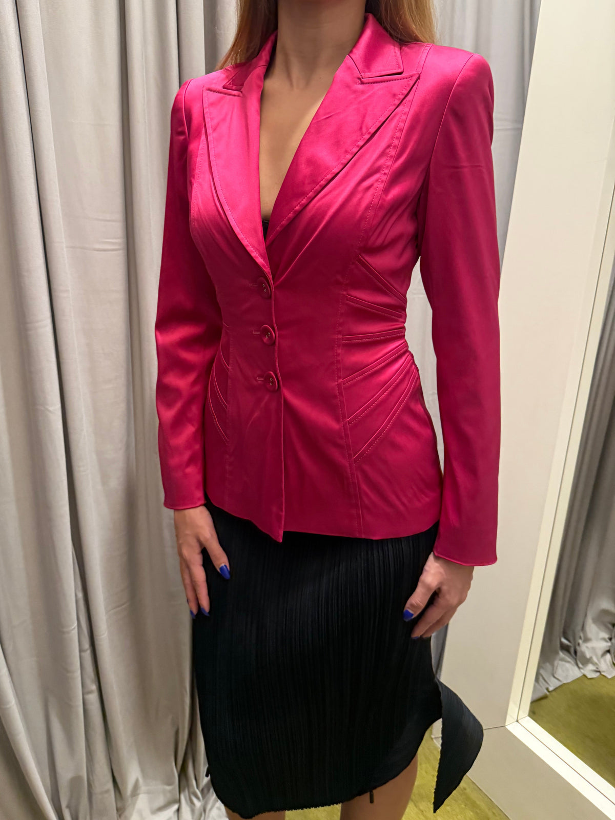 Escada Hot Pink Fitted Blazer