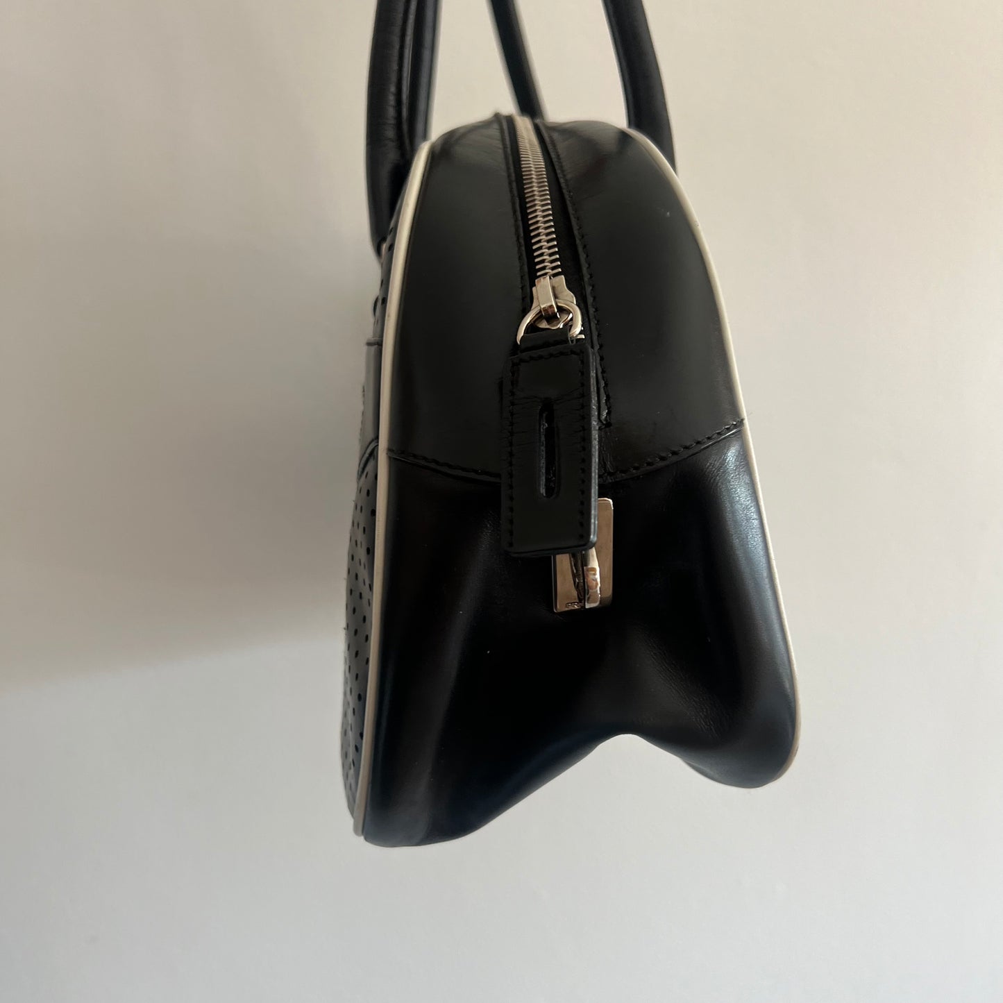 Vintage Prada Bowling Leather Bag