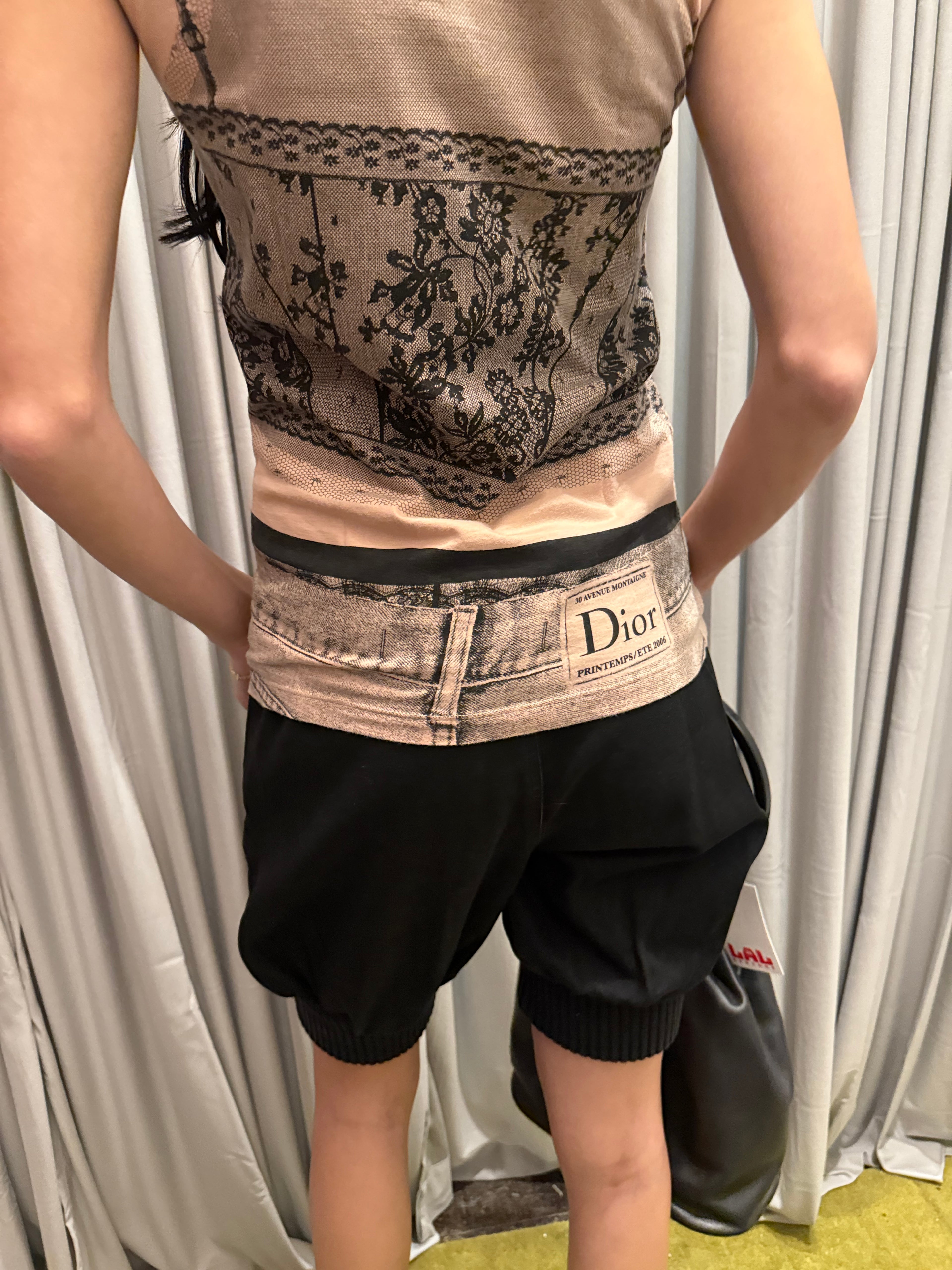 Christian Dior SS 2006 Trompe L'oeil Print Tank Top